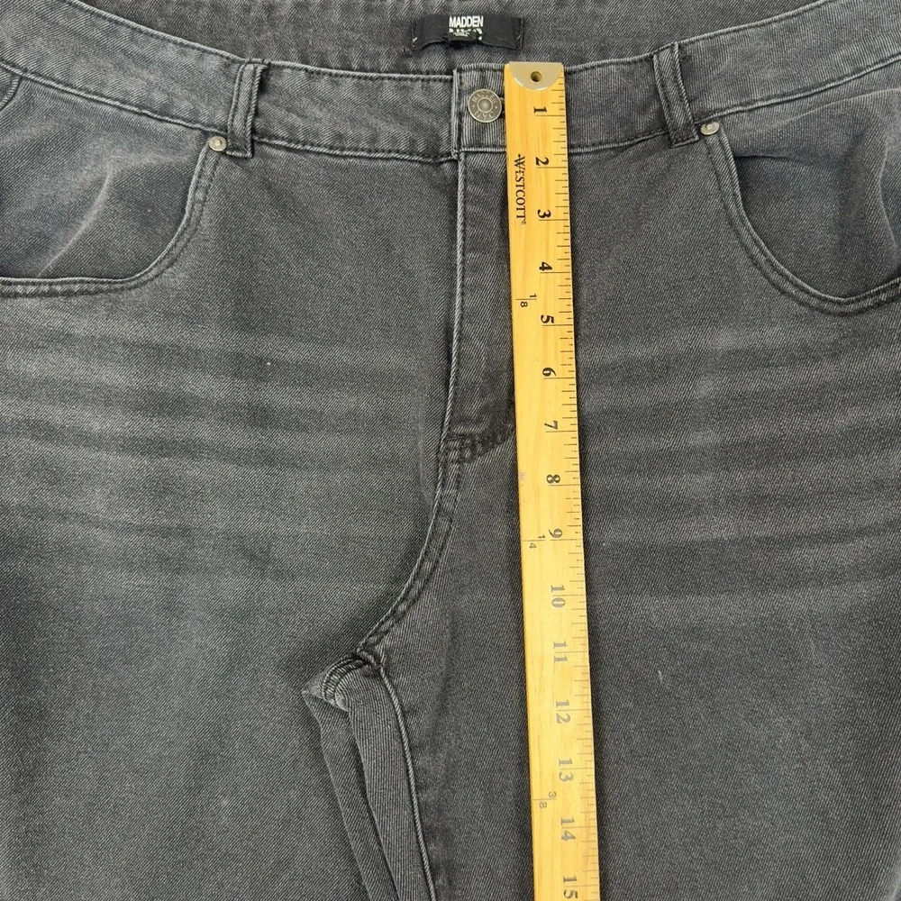 Madden NYC Jeans Womens 18‎ Gray Drawstring Cropped Streetwear - Picture 6 of 11